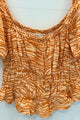 Sample Sale Top in Orange Zebra
