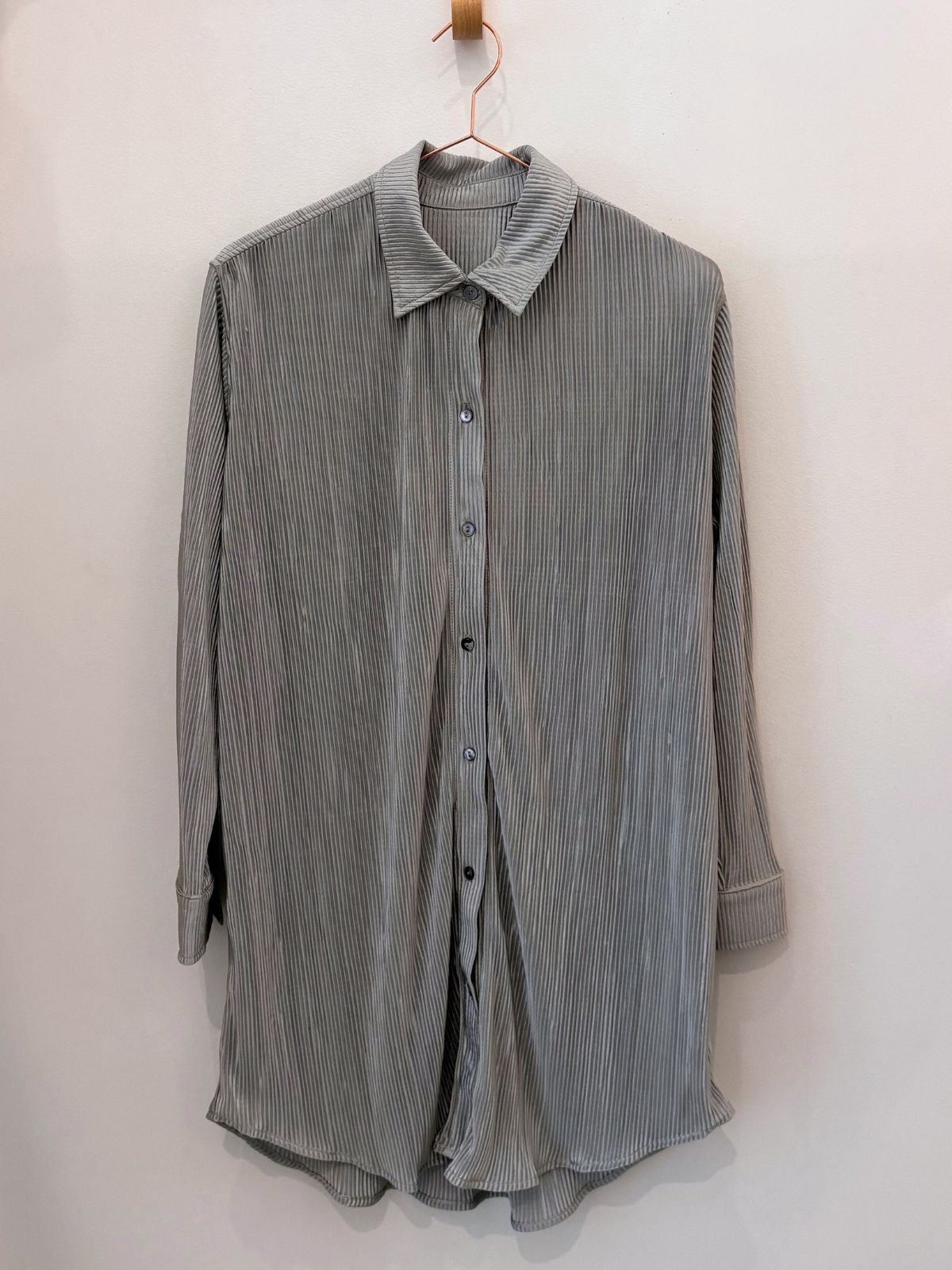 Sample Sale Eliza Dress in Steel Blue Plisse - Whimsy & Row