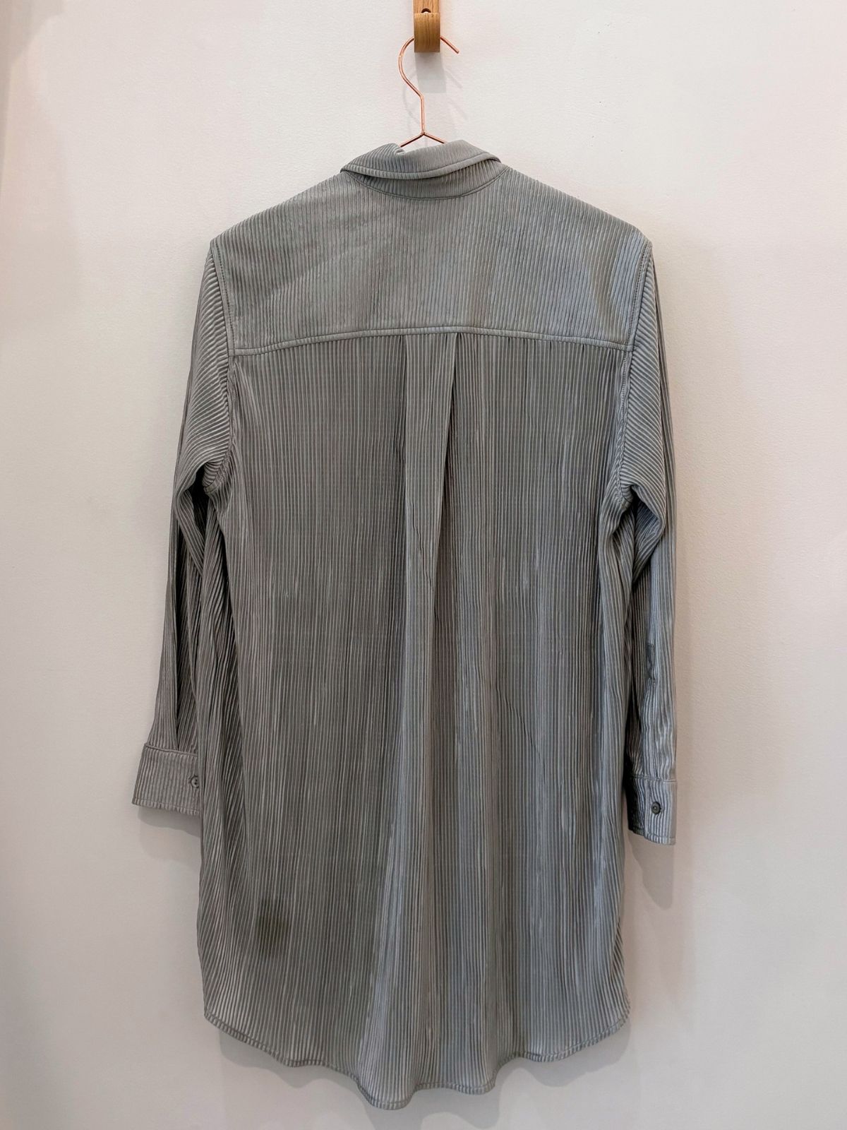 Sample Sale Eliza Dress in Steel Blue Plisse - Whimsy & Row