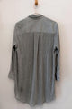 Sample Sale Eliza Dress in Steel Blue Plisse
