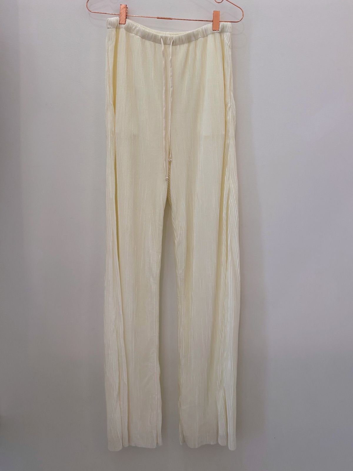 Sample Sale Raffa Pants in Cream Plissé - Whimsy & Row