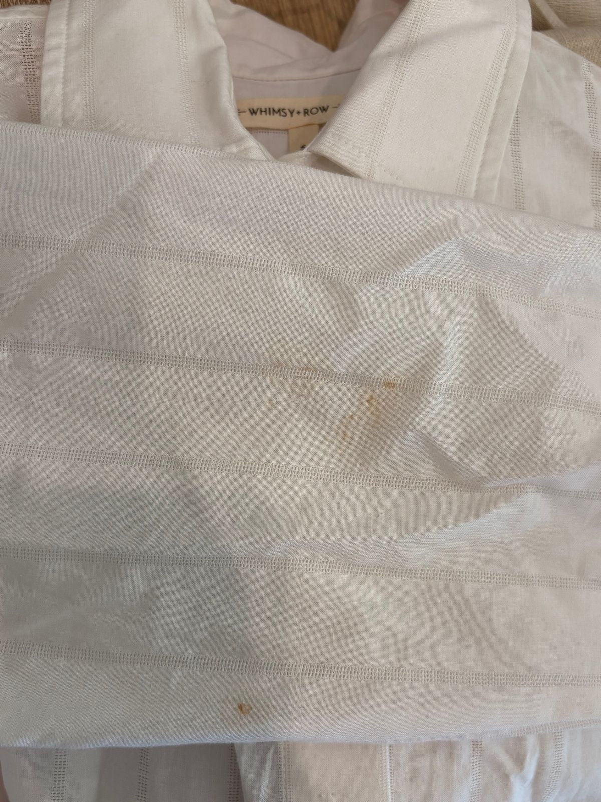 Sample Sale Peri Shirt in White Poplin - Whimsy & Row