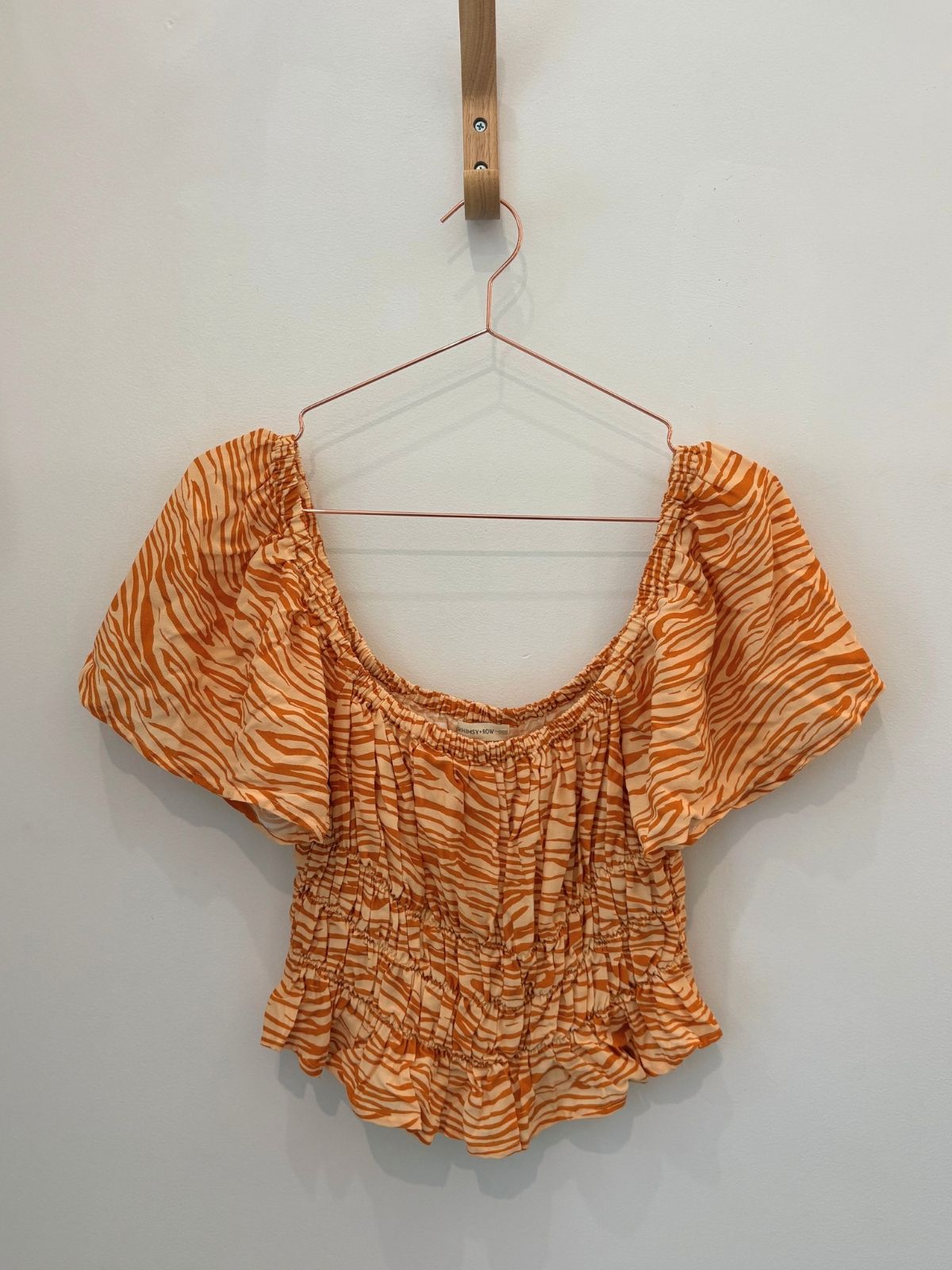 Sample Sale Top in Orange Zebra - Whimsy & Row
