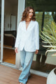 Parker Blazer in White Linen