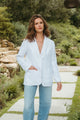 Parker Blazer in White Linen