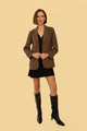 Parker Blazer in Brown Plaid