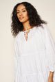 Phoenix Dress in White Embroidery