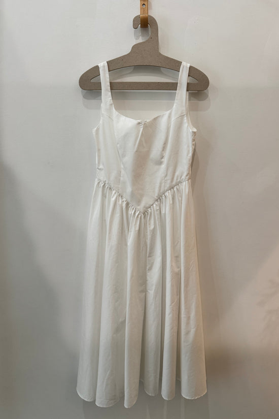 Sample Sale Iris Dress in White Poplin - Whimsy & Row