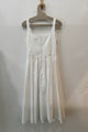Sample Sale Iris Dress in White Poplin
