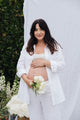 Denise Top in White Linen