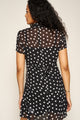 Ronnie Dress in Black Polka Dots