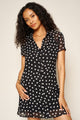 Ronnie Dress in Black Polka Dots