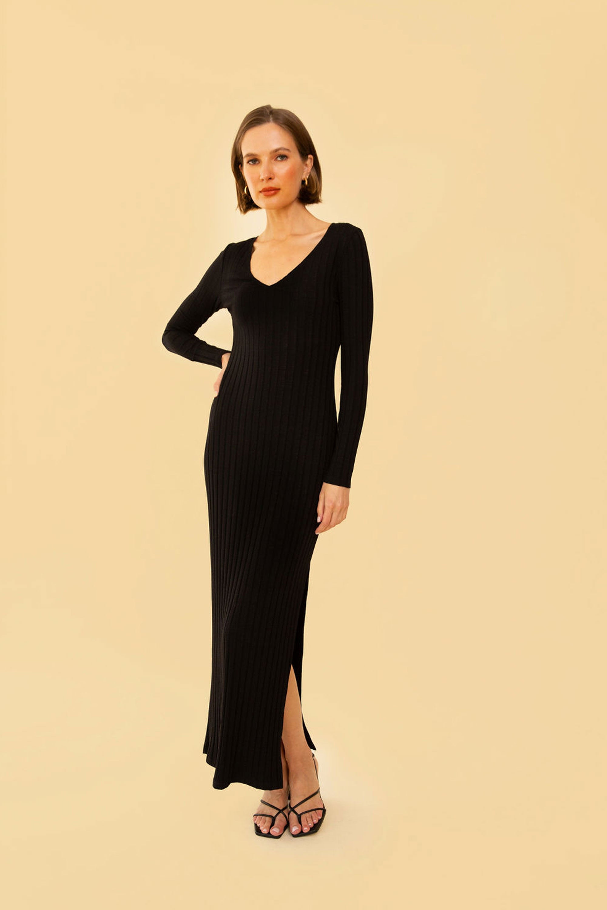 Sample Sale Ryan Dress in Black - Whimsy & Row