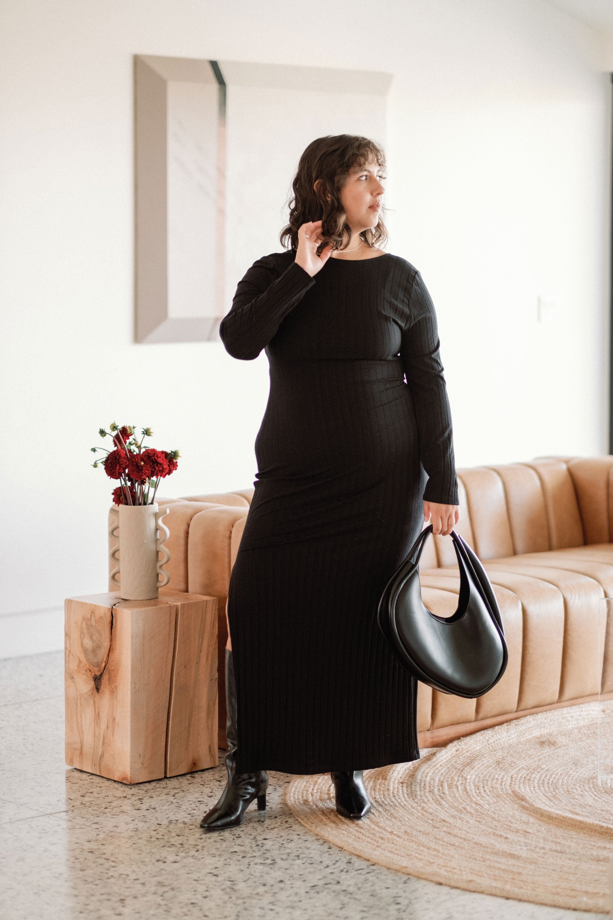 Sample Sale Ryan Dress in Black - Whimsy & Row