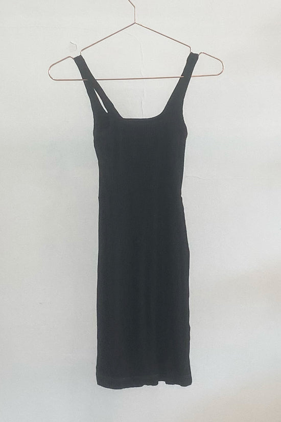 Sample Sale Sonja Dress in Black Rib - Whimsy & Row