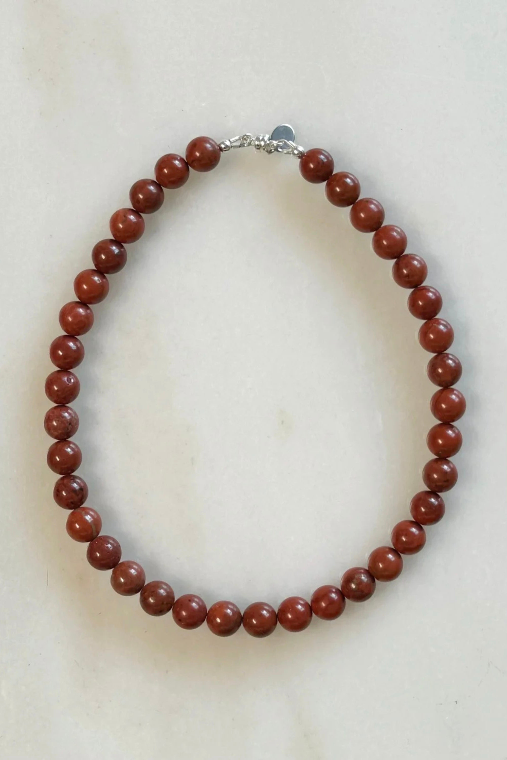 Sea + Pattern Red Jasper Necklace 18