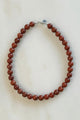 Sea + Pattern Red Jasper Necklace 18