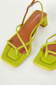 Intentionally Blank Fifi Heel in Neon Citrus