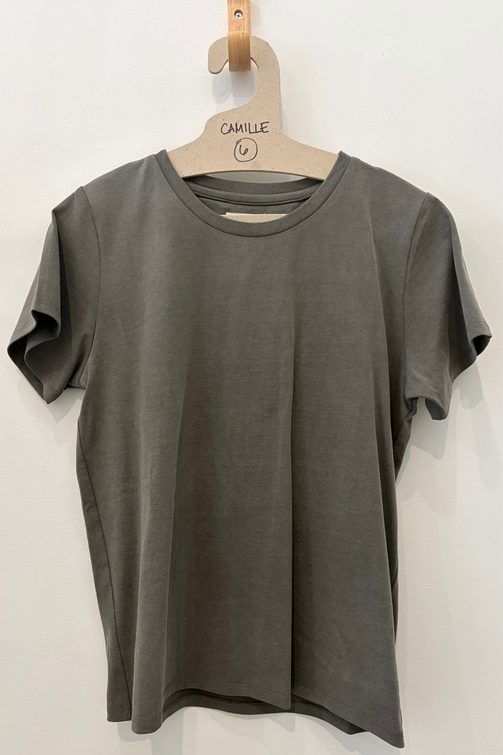 Sample Sale Reese T-Shirt in Charcoal - Whimsy & Row