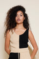 Sample Sale Ollie Top in Latte & Black