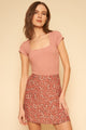 Sample Sale Noel Skirt in Rhubarb Floral