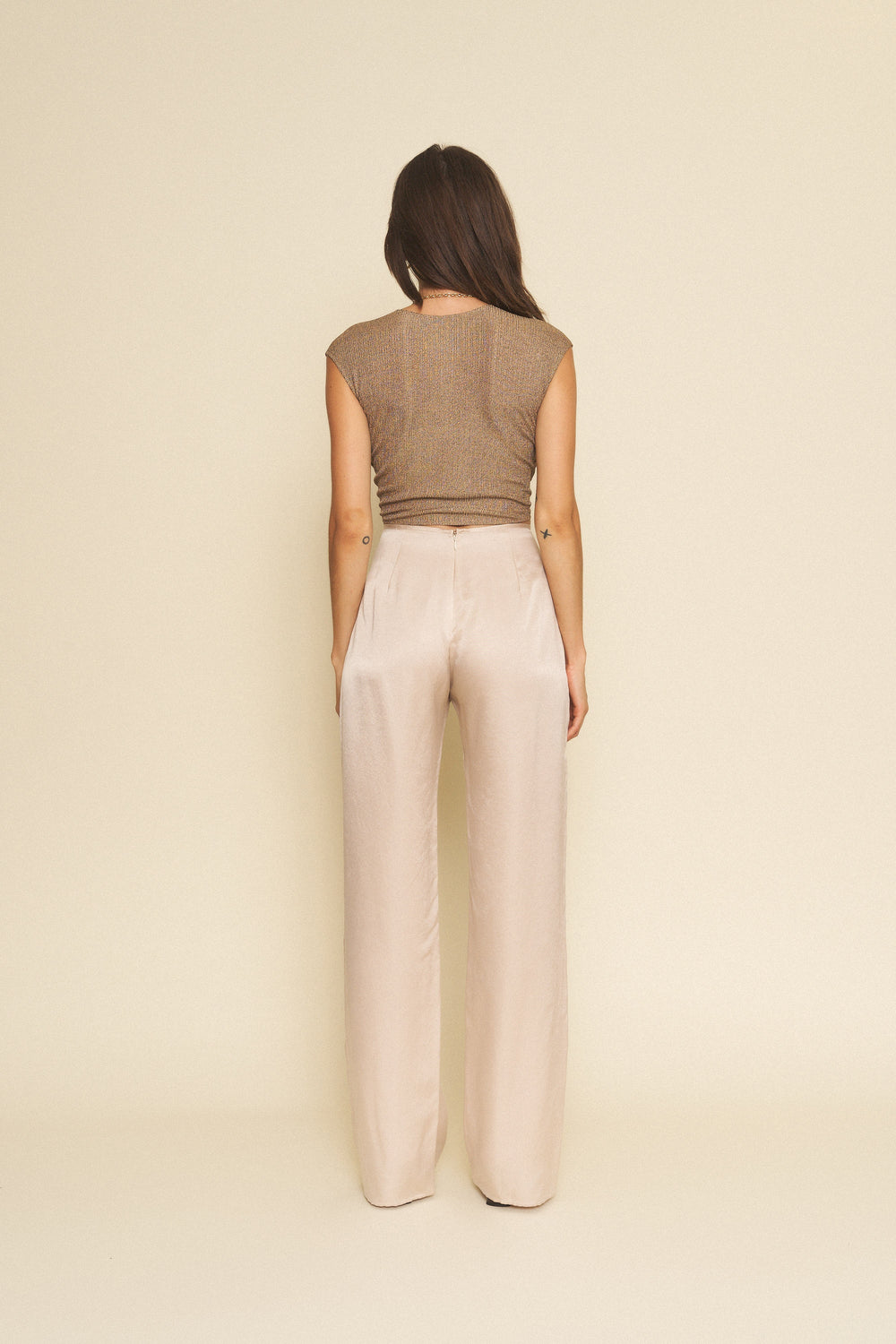 Sample Sale Eli Pant in Champagne - Whimsy & Row