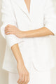 Parker Blazer in White Linen