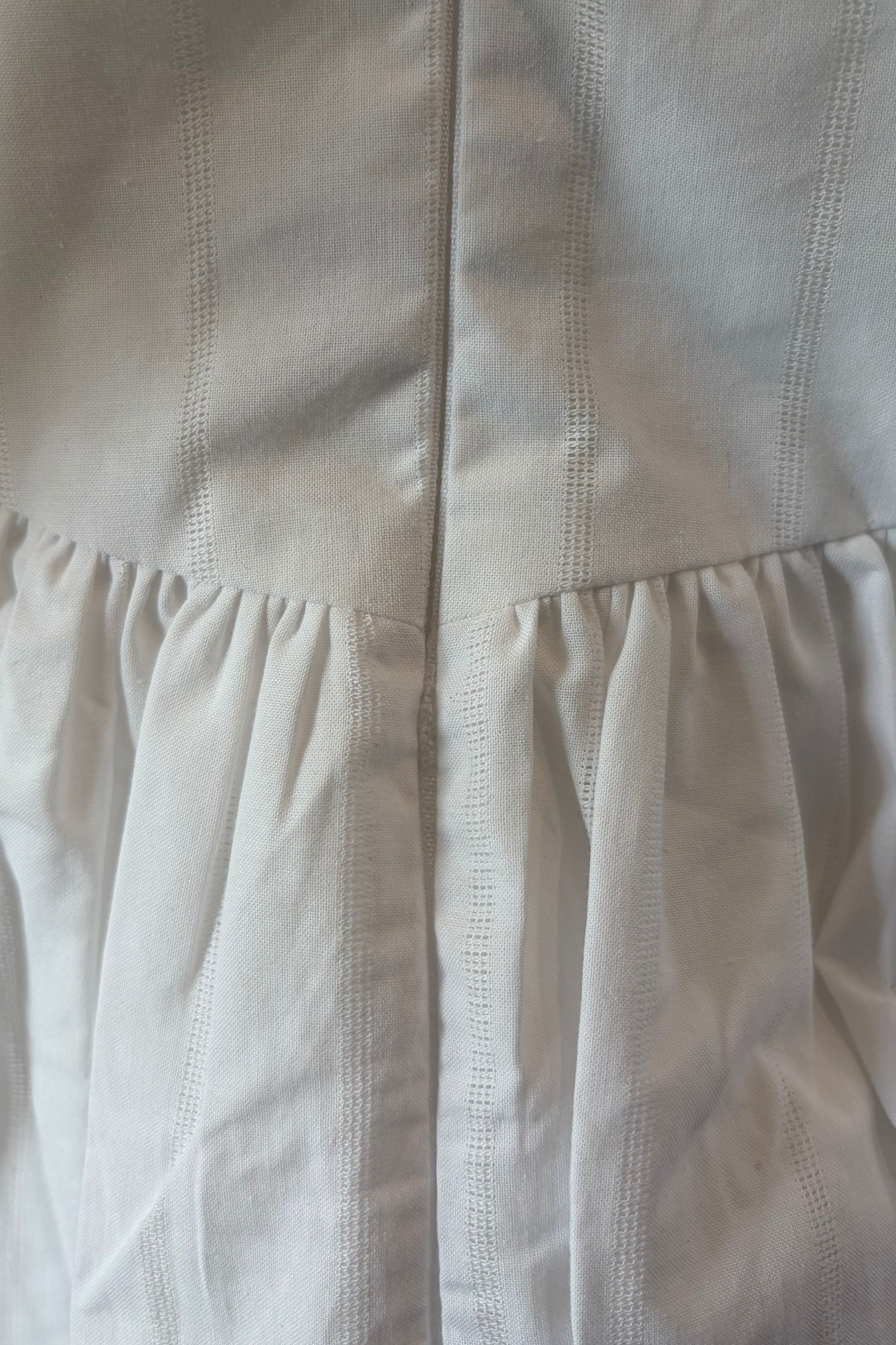 Sample Sale Iris Dress in White Poplin - Whimsy & Row