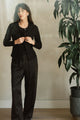 Raffa Pants in Black Silky