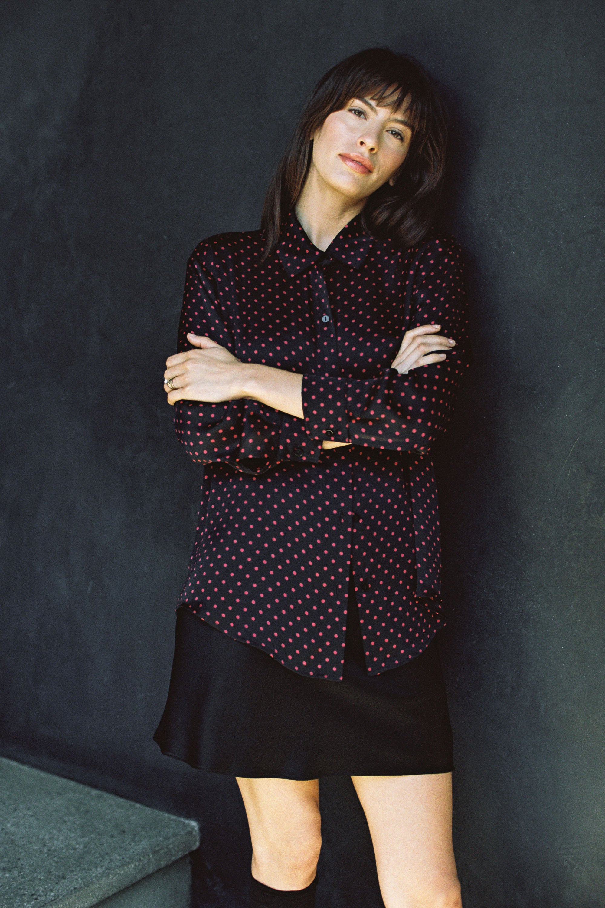 Sample Sale Denise Top in Red Polka Dot - Whimsy & Row
