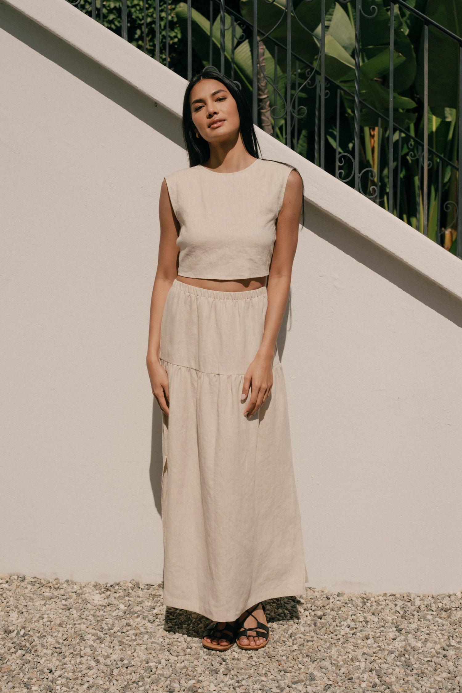 Sample Sale Millie Skirt/Dress in Oatmeal Linen