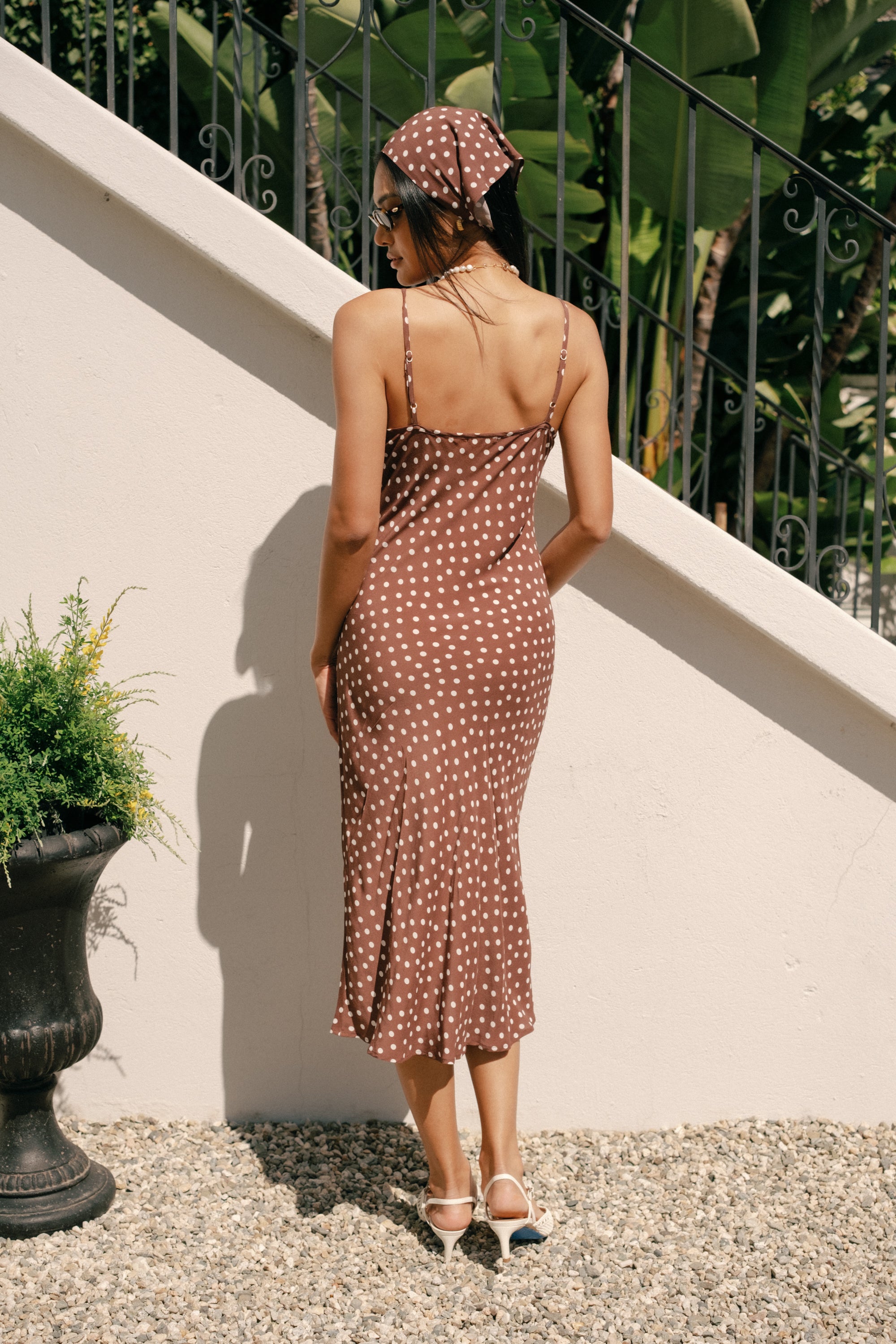 Freya Slip Dress in Brown Polka Dots · Whimsy & Row ~ Sustainable Clothing  & Lifestyle Brand