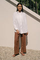 Denise Top in White Linen