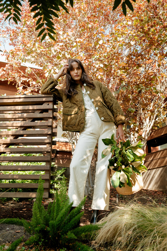 Logan Jumpsuit in Natural - Whimsy & Row