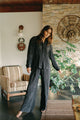 Raffa Pants in Black Plissé