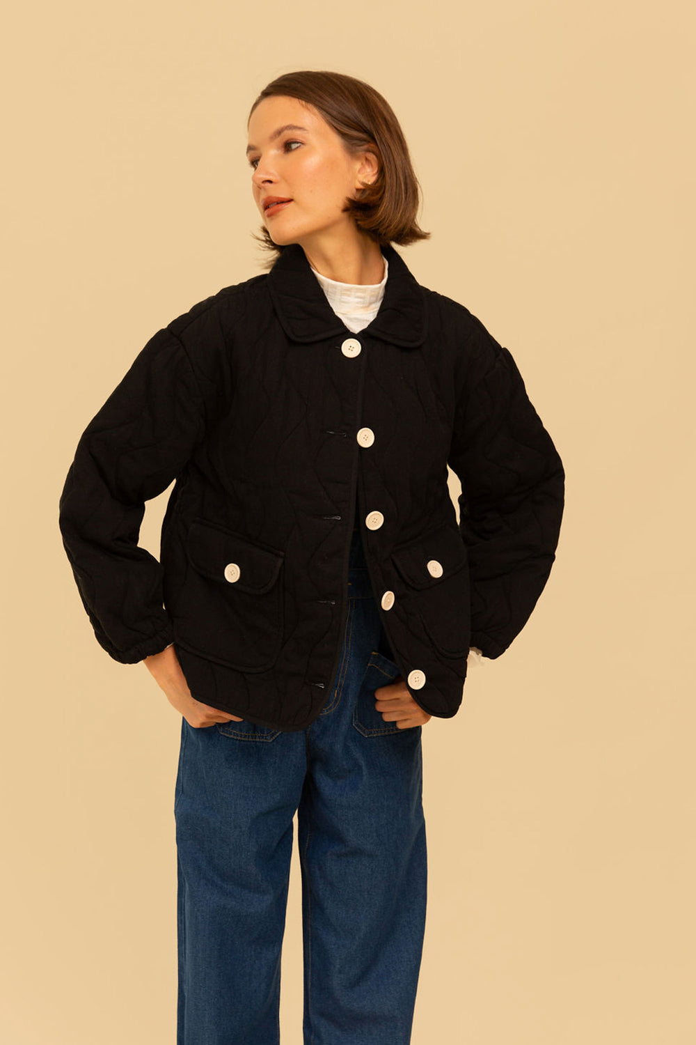 Liam Jacket in Black - Whimsy & Row