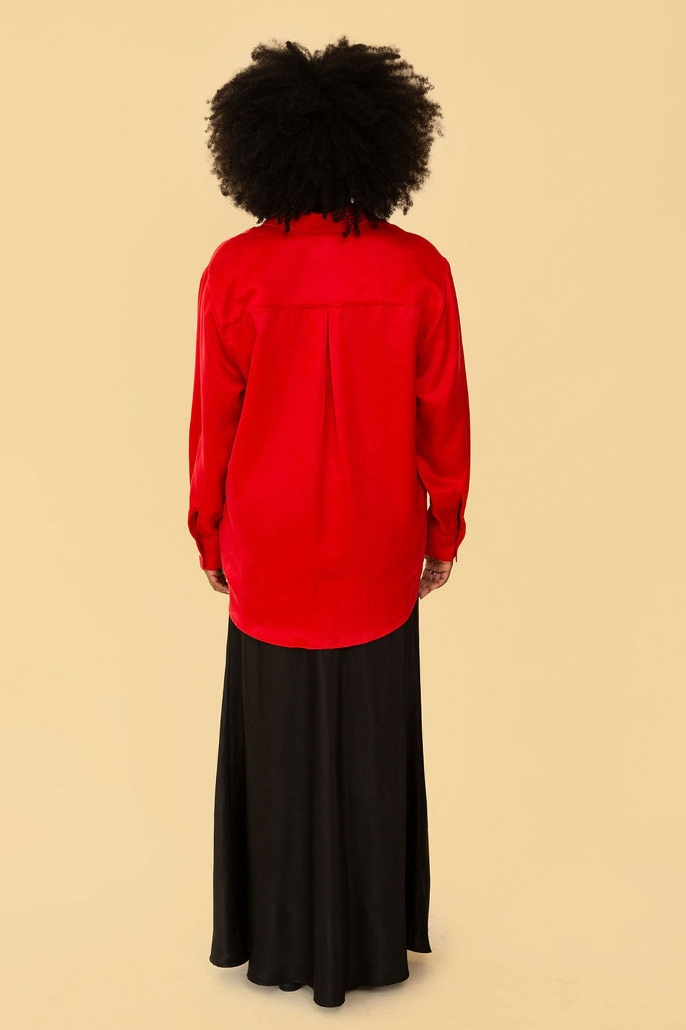 Denise Top in Silky Red - Whimsy & Row