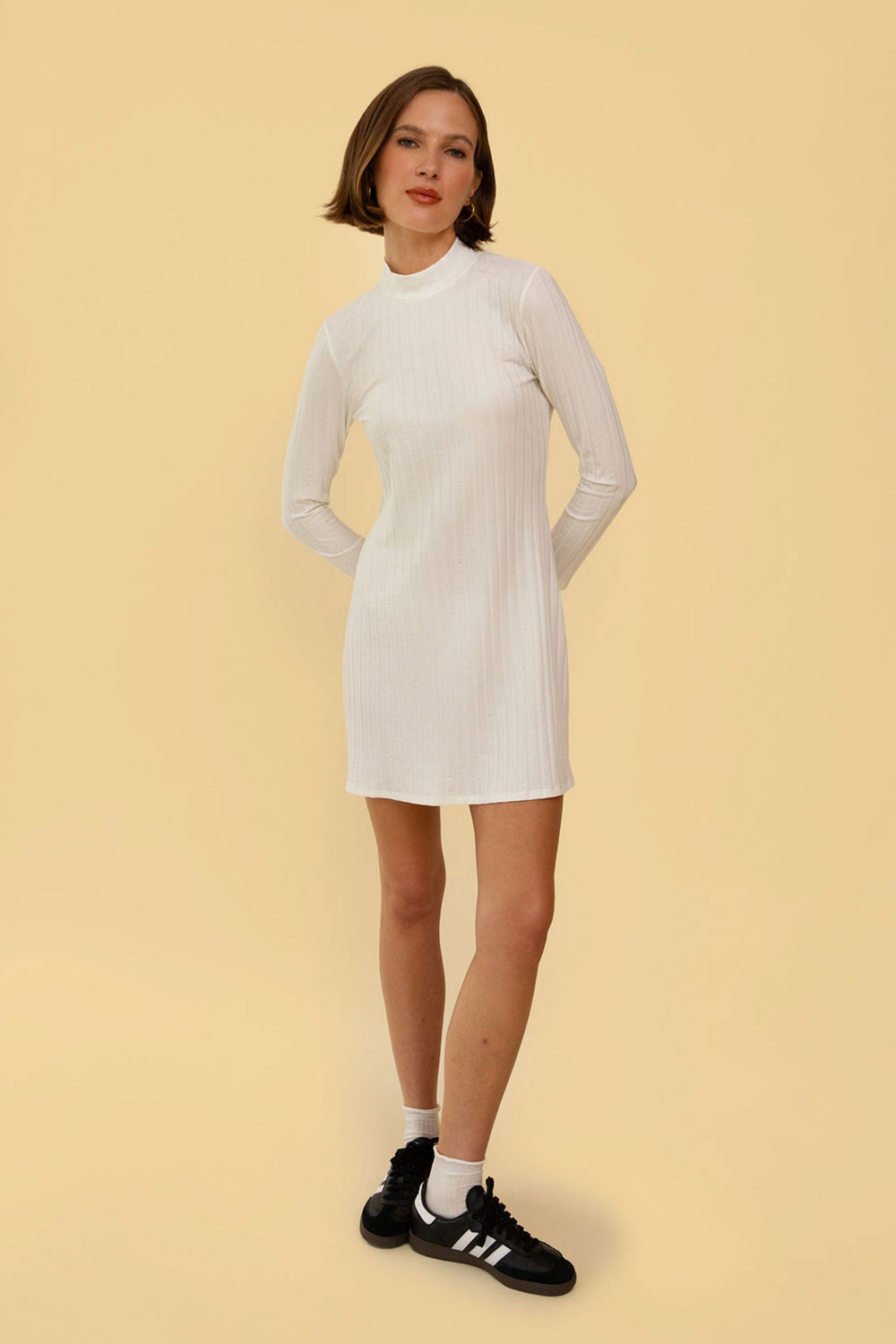 Joanie Dress in Cream - Whimsy & Row