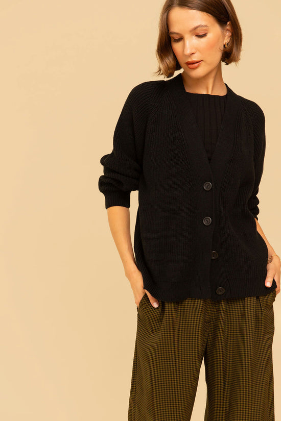 Chloe Cardigan in Black - Whimsy & Row