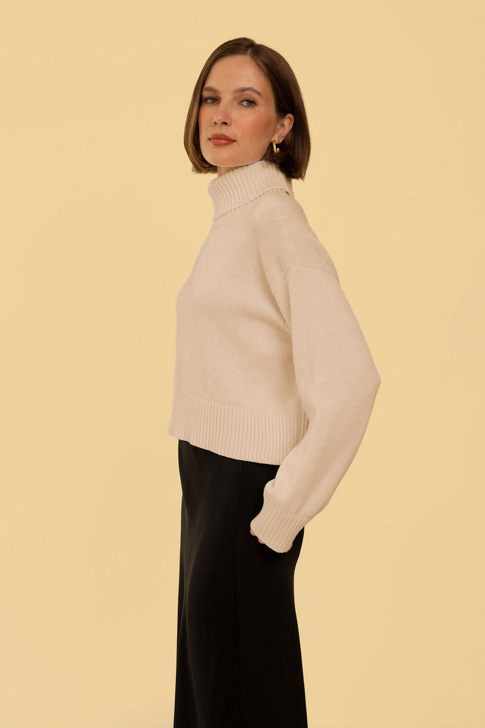 Penelope Pullover in Oatmeal - Whimsy & Row