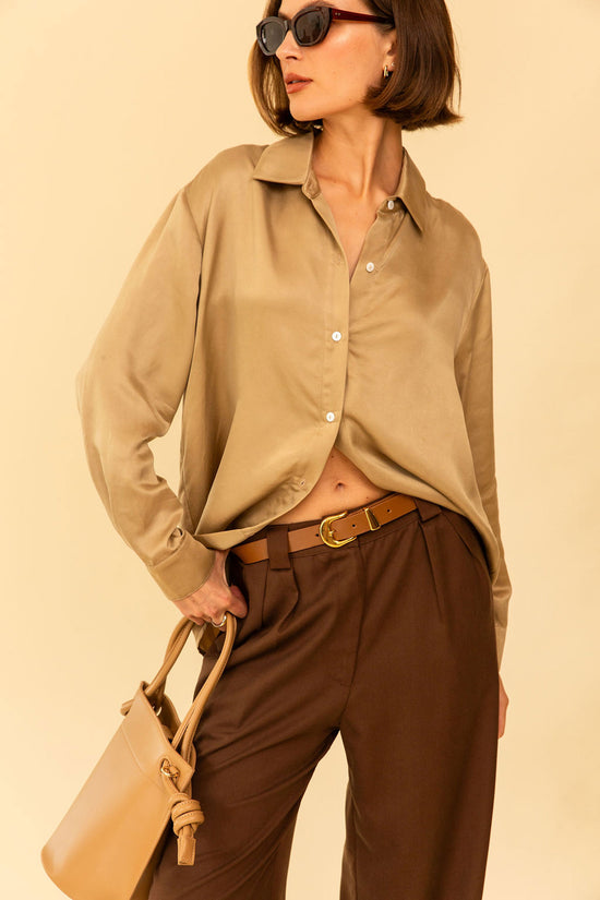 Denise Top in Silky Gold - Whimsy & Row