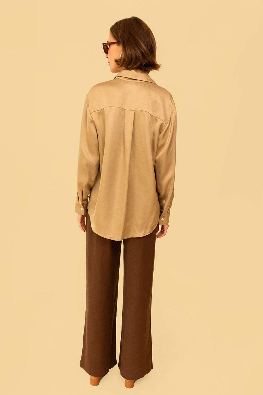 Denise Top in Silky Gold - Whimsy & Row