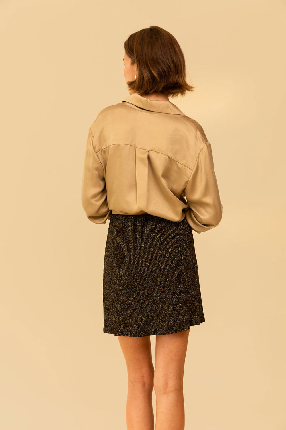 Chelsea Skirt in Black Sparkle - Whimsy & Row