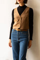 Bowie Vest in Tan Stripe