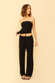 Paloma Pant in Black Rib