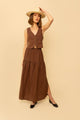 Sample Sale Millie Skirt/Dress in Chocolate Linen