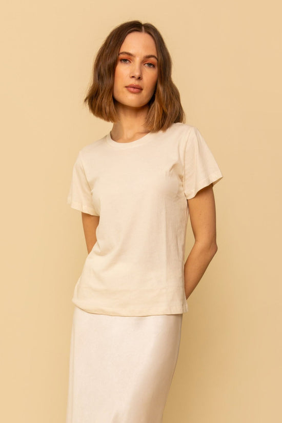 Reese T-Shirt in Natural - Whimsy & Row
