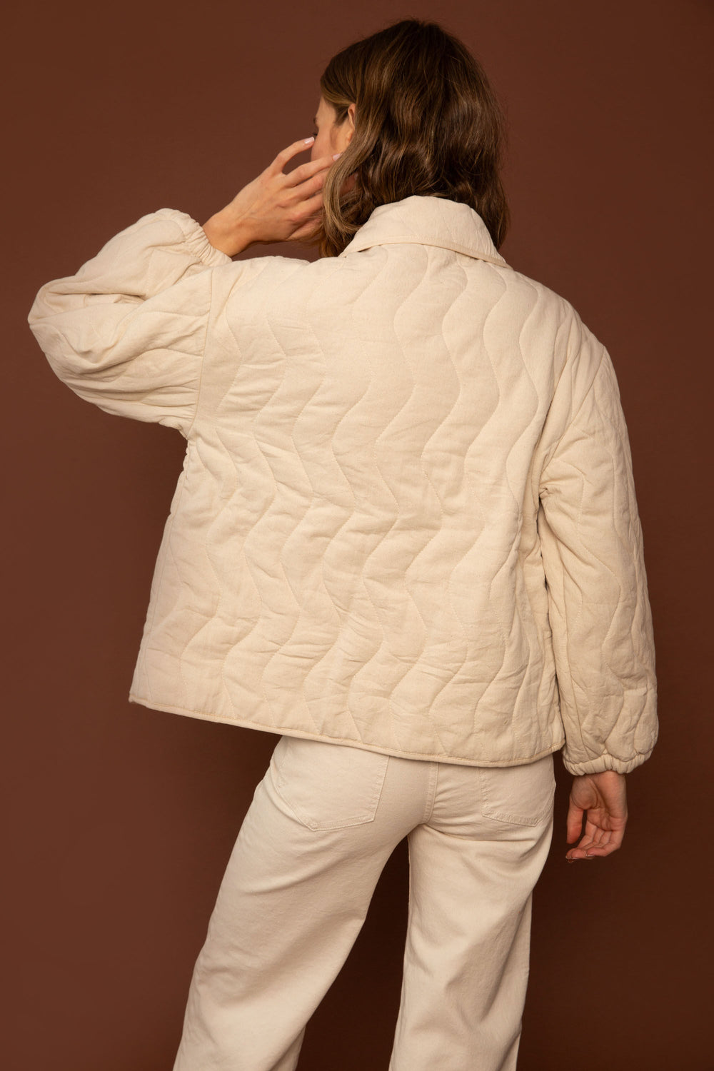 Liam Jacket in Natural - Whimsy & Row