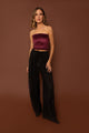 Raffa Pants in Black Plissé