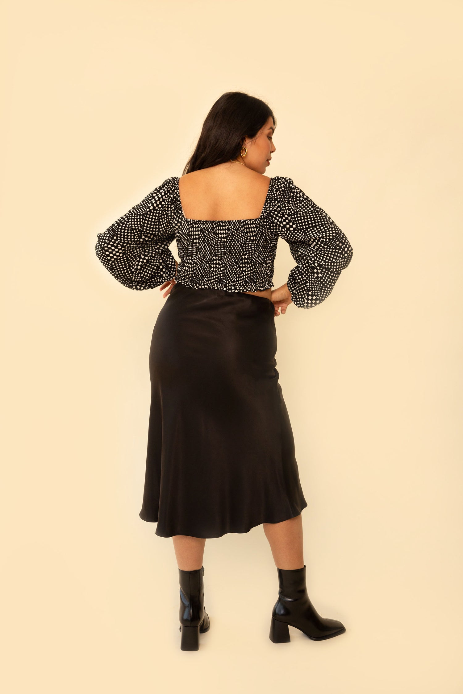 Donna Skirt in Silky Black